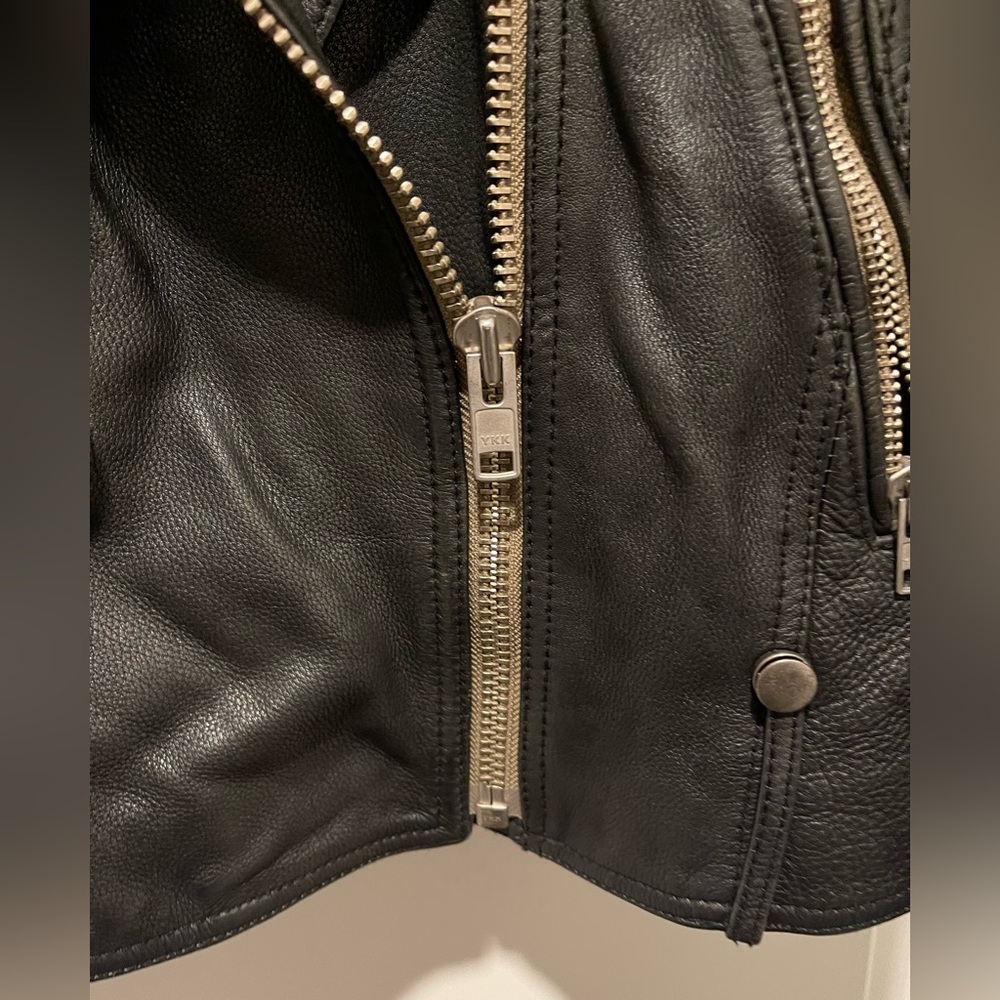 We The Free Jealousy Black Leather Jacket - Picture 9 of 16